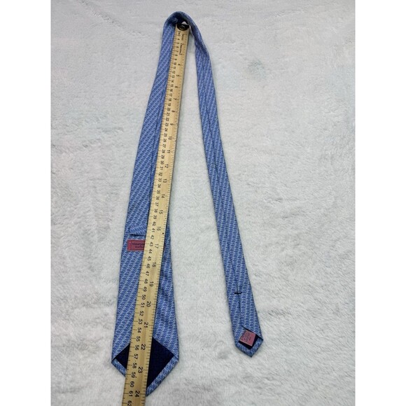 Vineyard Vines 100% Silk Blue & WhiteWhale Tie Hand Picked By Shep & Ian - Picture 7 of 9